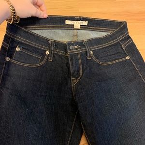 Forever21 dark blue stitch ankle zip skinny sz 26